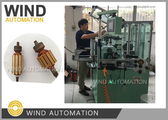 Conventional Commutator Coil Armature Dual Flyer Winding Machine per motori a corrente continua a magnete permanente fornitore