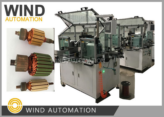 Conventional Commutator Coil Armature Dual Flyer Winding Machine per motori a corrente continua a magnete permanente fornitore