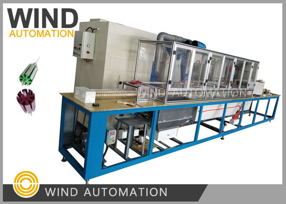 Armature Slot Electrostatic Fluidize Coating System Resin Insulation